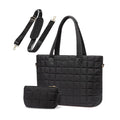 Mila Quilted Traveler Tote with Mini Clutch view 22 (bag) - clutch tote, mini clutch tote - shop at us.meeeshop