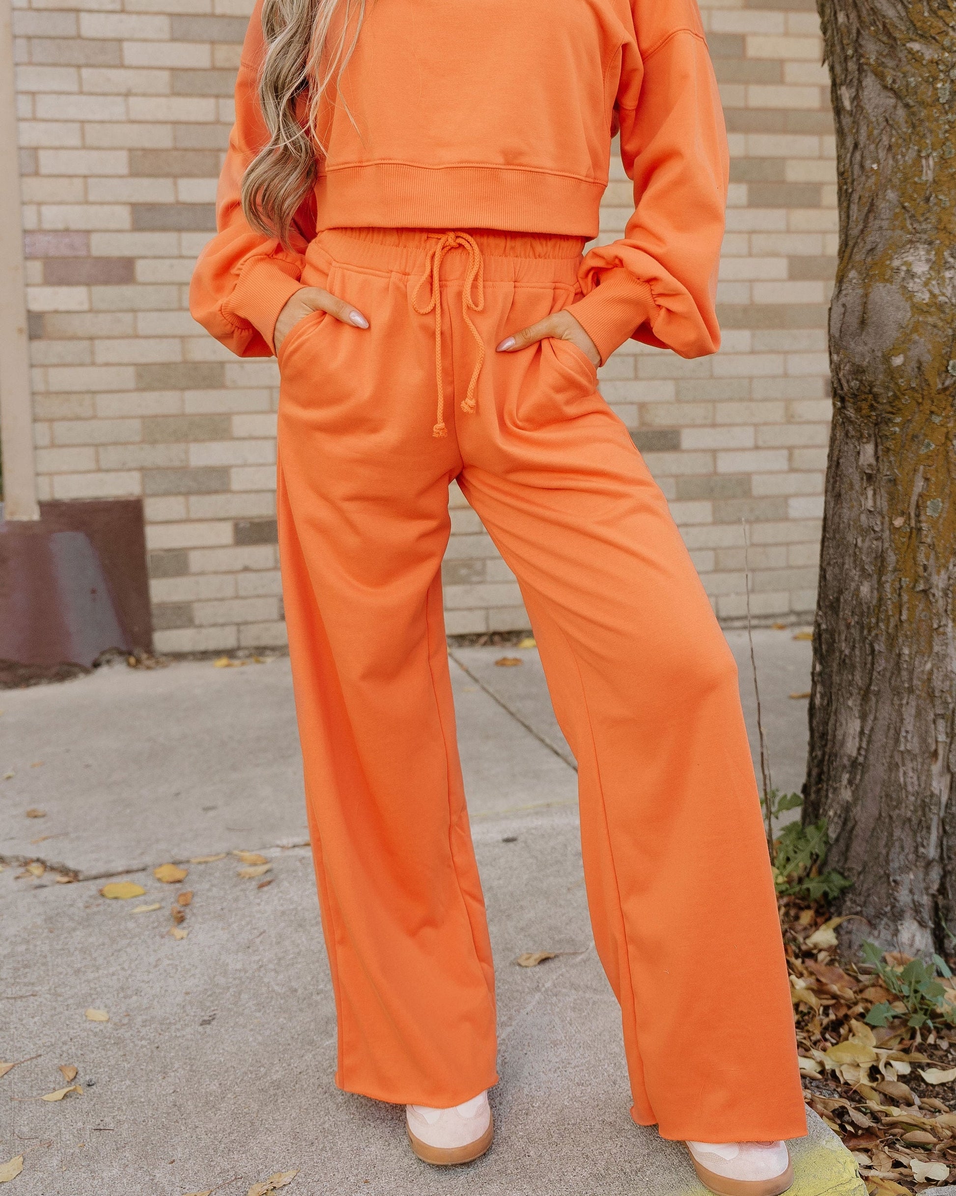 Miles Wide Leg Pants Set - Flamingo in Flamingo view 4 - Set Flamingo (bottom)