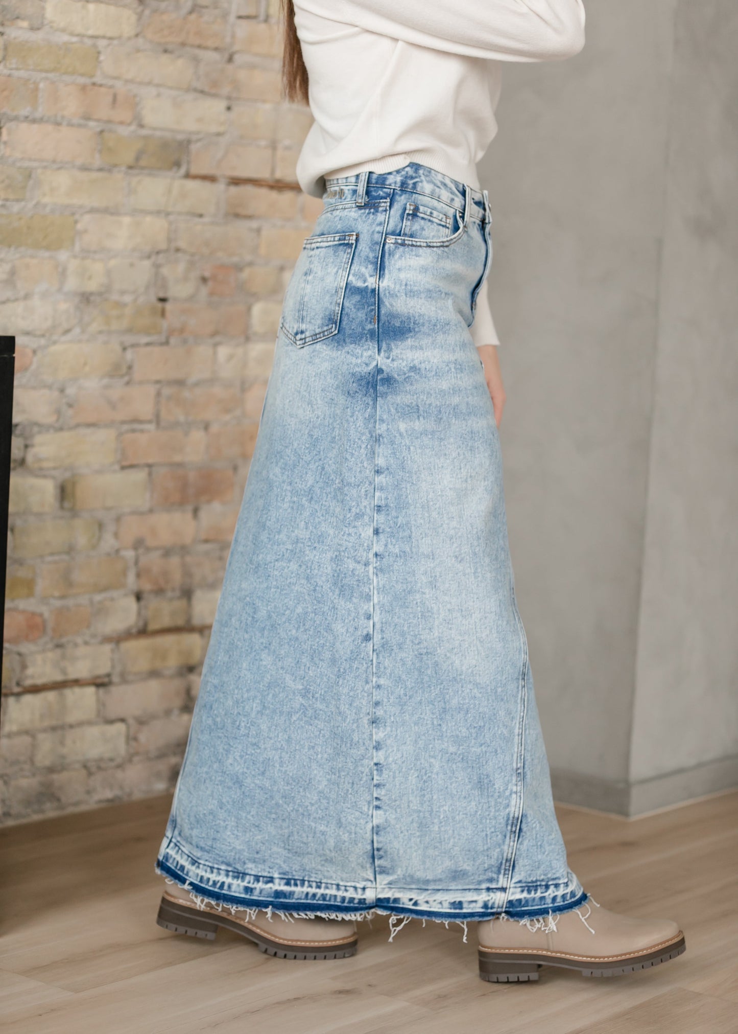 Mina Denim Maxi Skirt in 10 view 5 (dress)