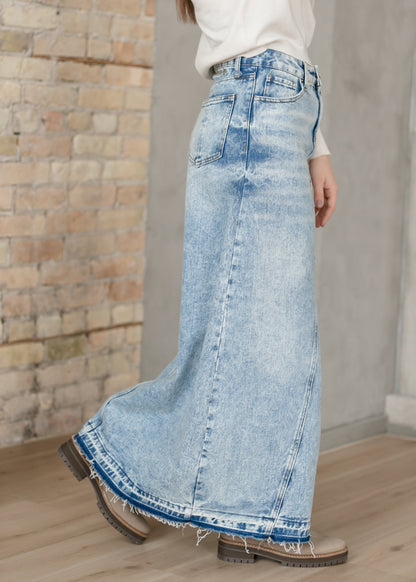 Mina Denim Maxi Skirt in 12 view 6 (dress)