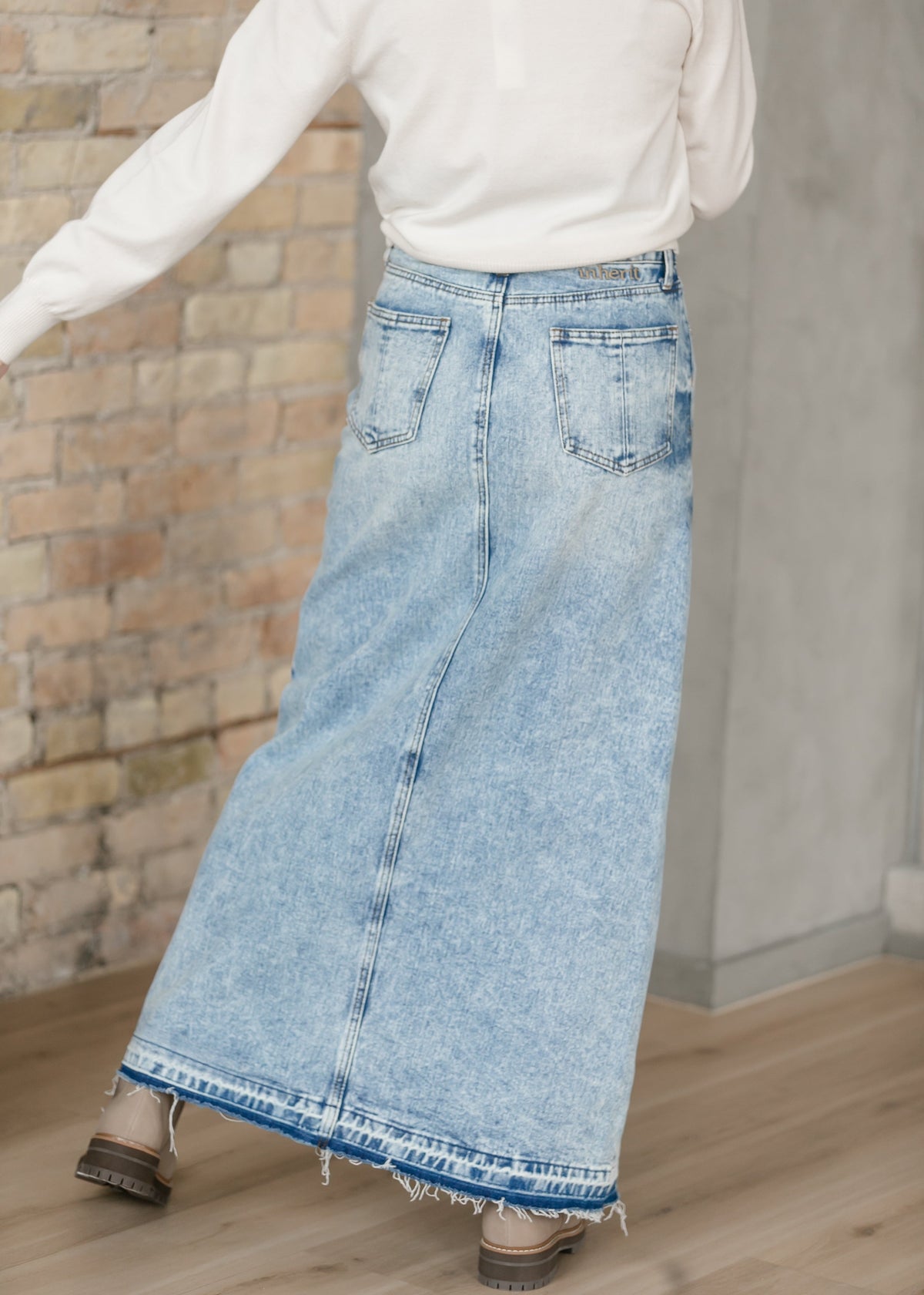 Mina Denim Maxi Skirt in 14 view 7 (dress)