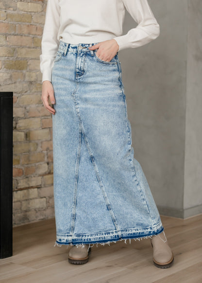 Mina Denim Maxi Skirt in 16 view 8 (dress)