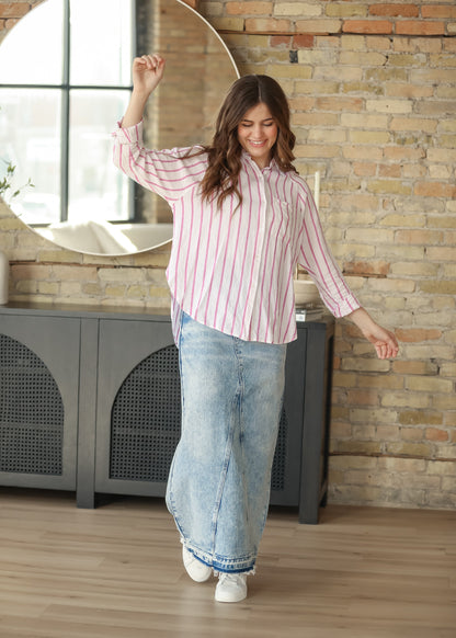 Mina Denim Maxi Skirt view 13 (dress)