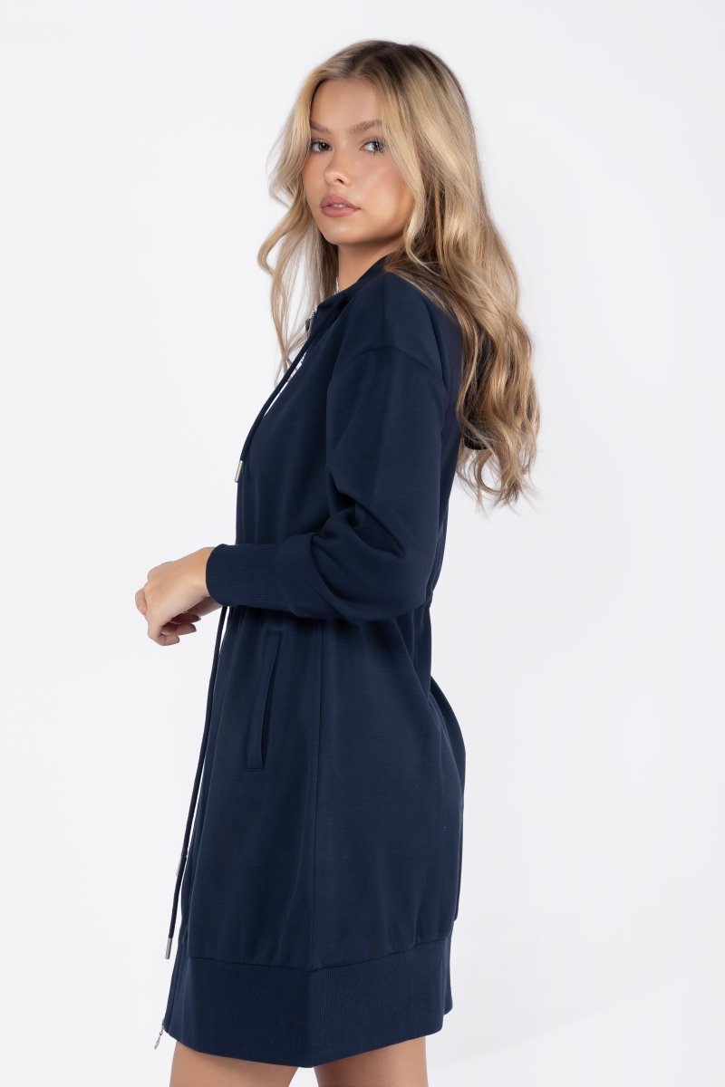Mina Dress 37" (navy) L view 4 (dress) - mina dress navy, navy dress white uniform change date, navy dr - shop at us.meeeshop