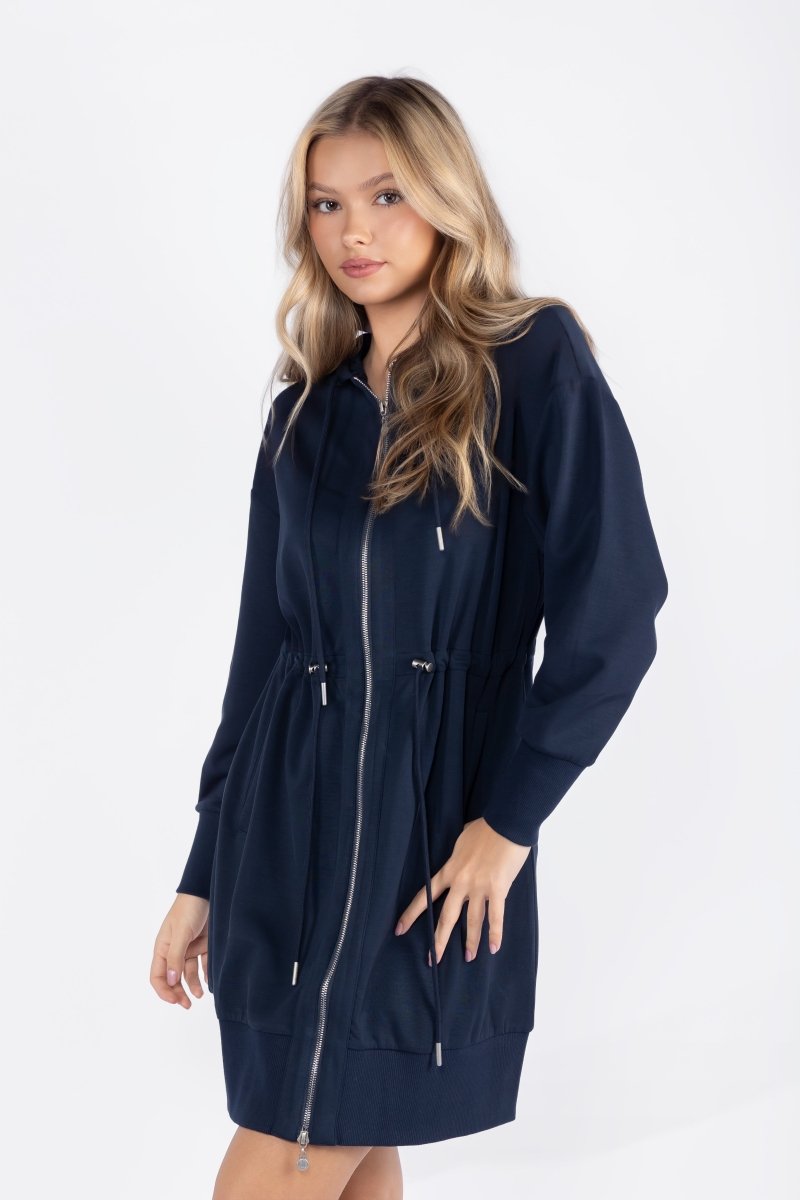 Mina Dress 37" (navy) M view 3 (dress) - mina dress navy, navy dress white uniform change date, navy dr - shop at us.meeeshop