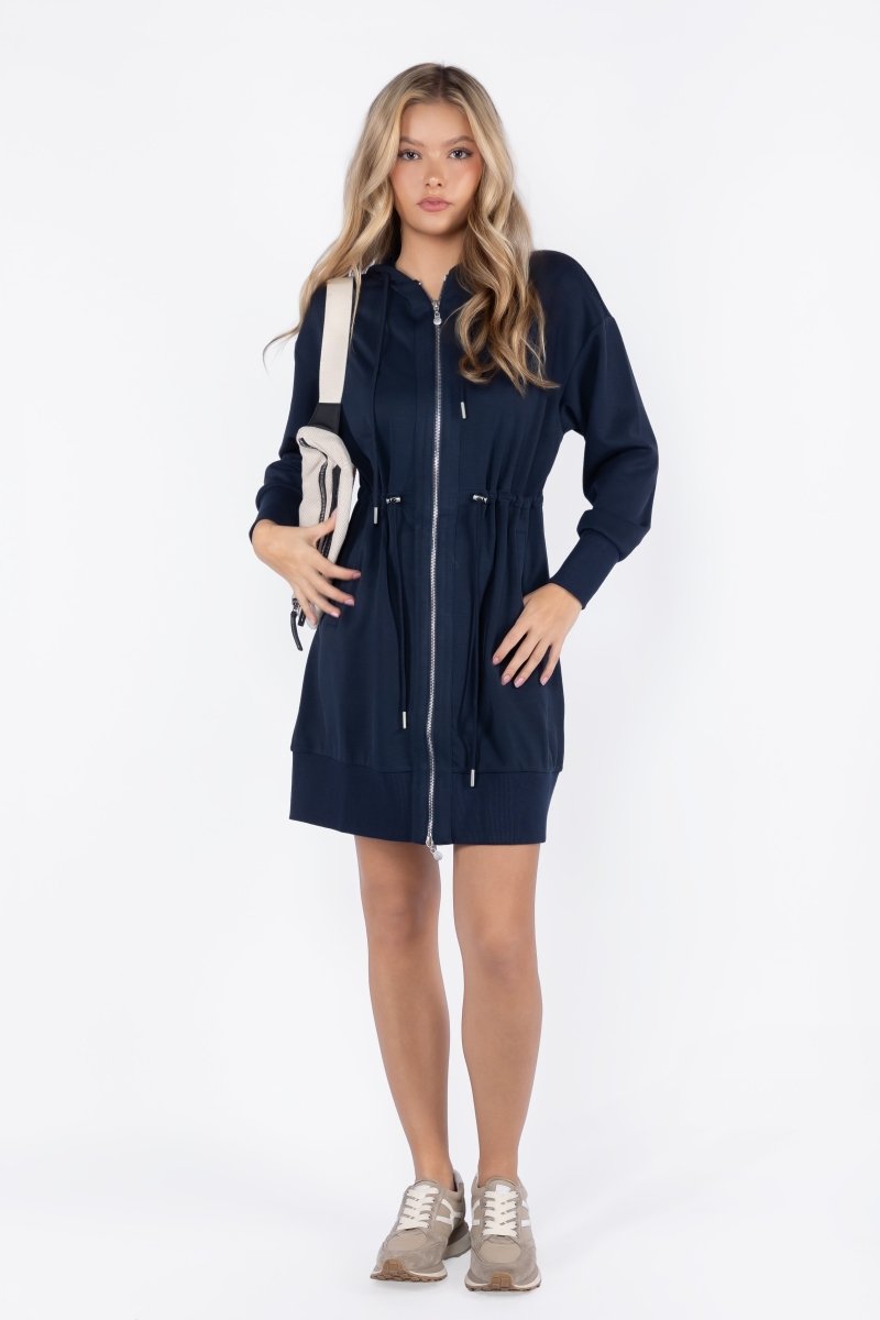 Mina Dress 37" (navy) view 8 (dress) - mina dress navy, navy dress white uniform change date, navy dres - shop at us.meeeshop