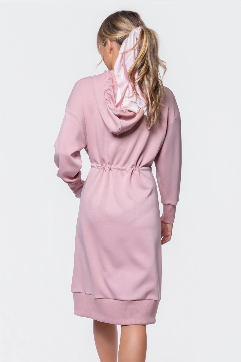 Mina Dress 42" (indy Pink) L view 4 (dress) - pink dress, indy pink dress - shop at us.meeeshop