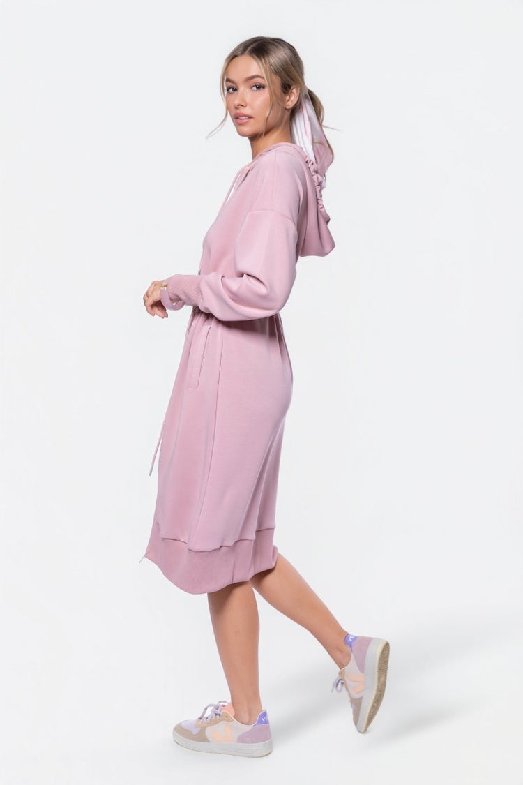 Mina Dress 42" (indy Pink) M view 3 (dress) - pink dress, indy pink dress - shop at us.meeeshop