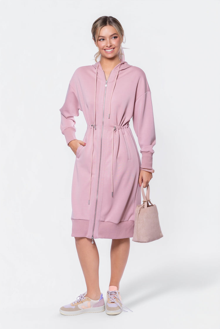 Mina Dress 42" (indy Pink) S view 2 (dress) - pink dress, indy pink dress - shop at us.meeeshop