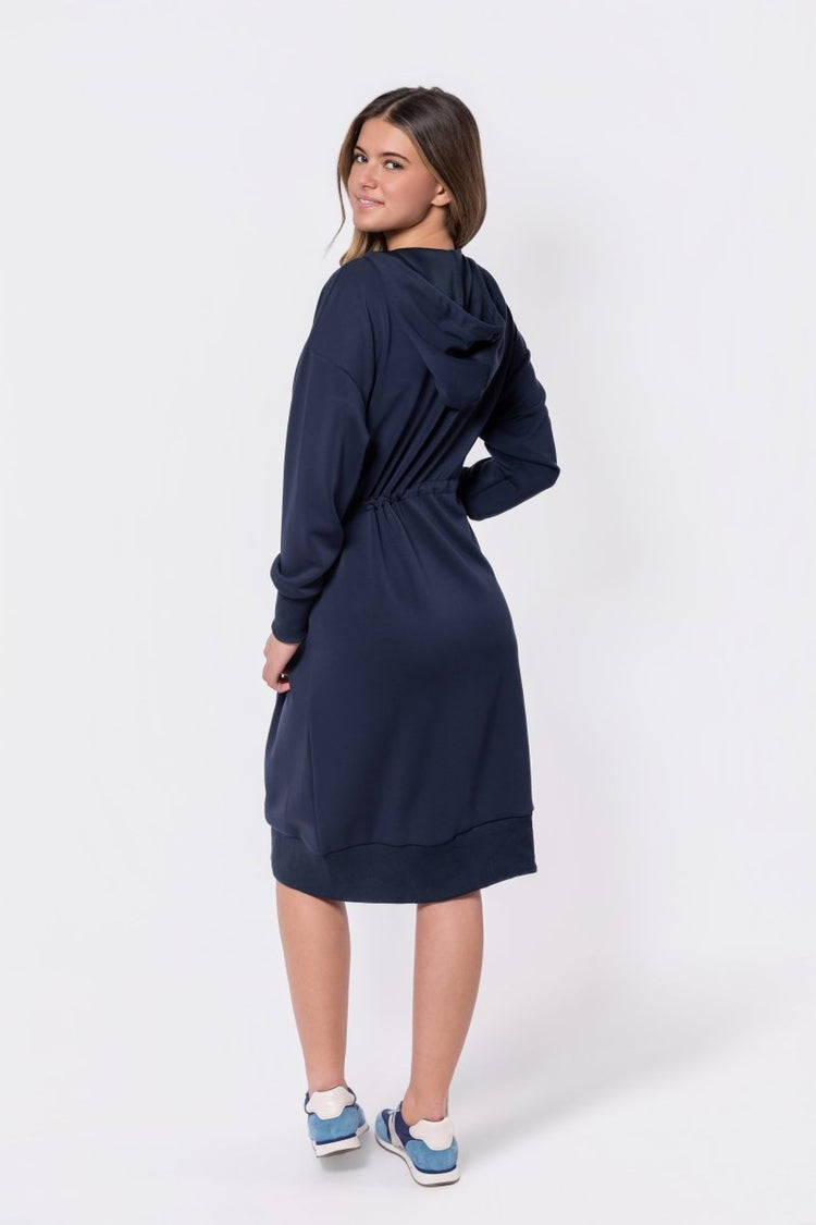Mina Dress 42" (navy) M view 3 (dress) - mina dress navy, navy dress white uniform change date, navy dr - shop at us.meeeshop