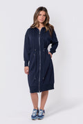 Mina Dress 42" (navy) XS (dress) - mina dress navy, navy dress white uniform change date, navy dress un - shop at us.meeeshop