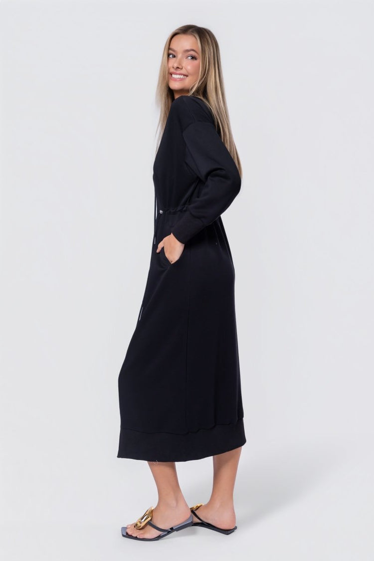 Mina Dress 50" (black) L view 4 (dress) - mina black dress mha, meena black dress, mina black outfit - shop at us.meeeshop