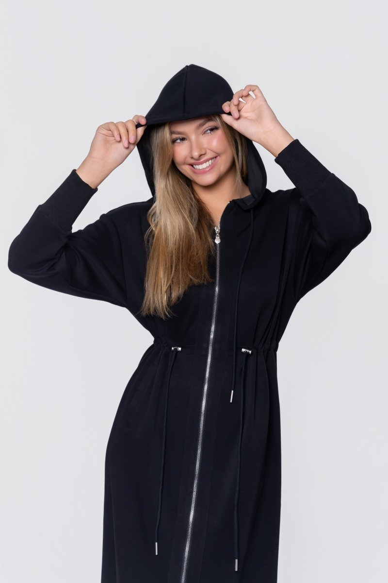 Mina Dress 50" (black) view 6 (dress) - mina black dress mha, meena black dress, mina black outfit - shop at us.meeeshop