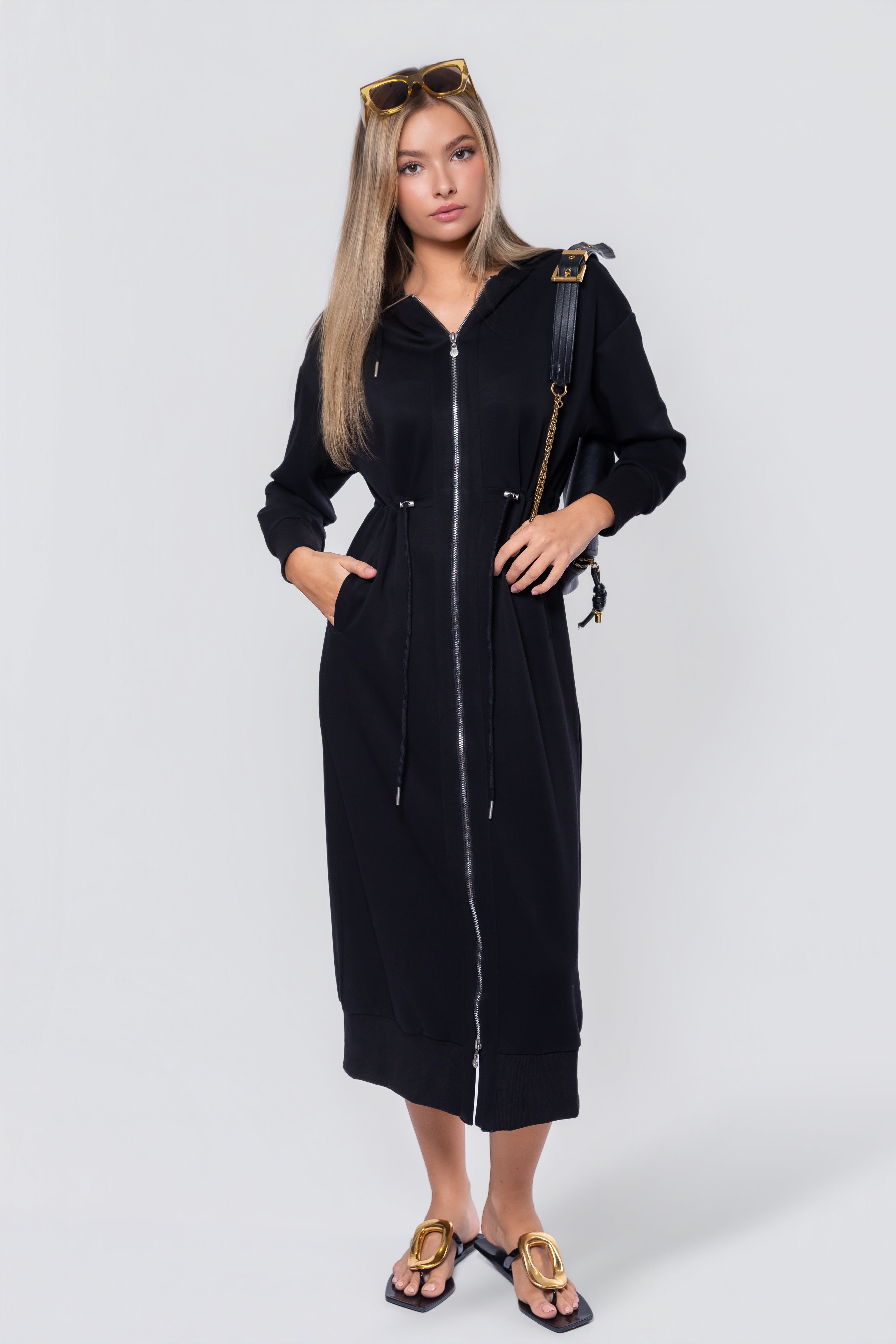 Mina Dress 50" (black) XS (dress) - mina black dress mha, meena black dress, mina black outfit - shop at us.meeeshop