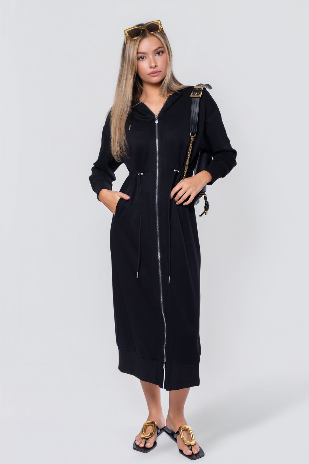 Mina Dress 50" (black) XS (dress) - mina black dress mha, meena black dress, mina black outfit - shop at us.meeeshop