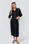 Mina Dress 50" (black) XS (dress) - mina black dress mha, meena black dress, mina black outfit - shop at us.meeeshop