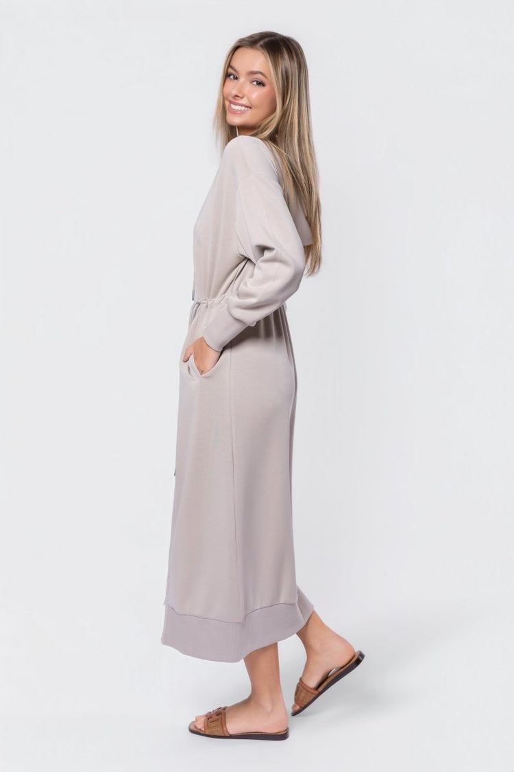 Mina Dress 50" (khaki) M view 3 (dress) - joules mina khaki dress, mini khaki dress womens, mina green  - shop at us.meeeshop