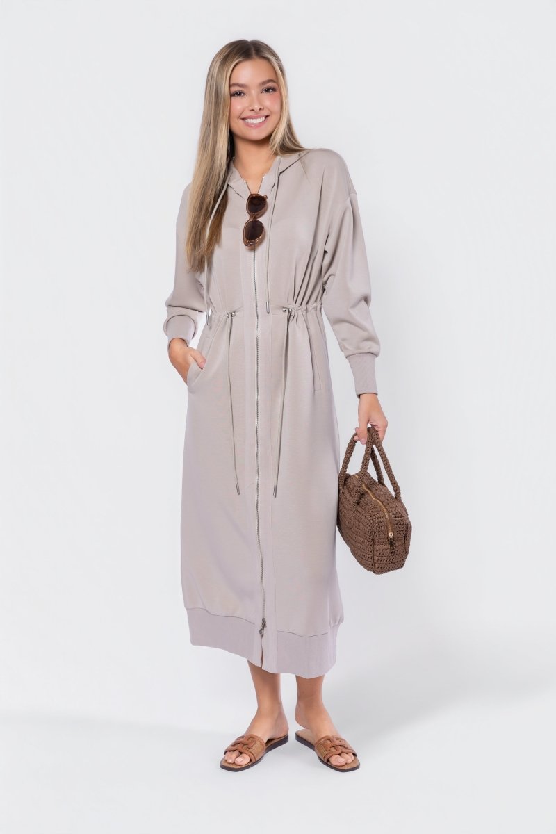 Mina Dress 50" (khaki) view 6 - Joules Mina Khaki Dress