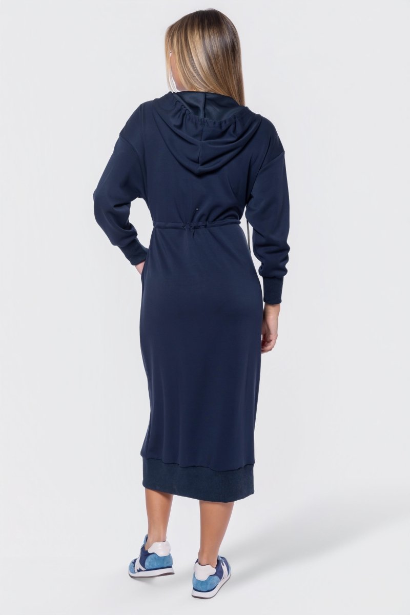 Mina Dress 50" (navy) in L view 4 - Mina Dress Navy