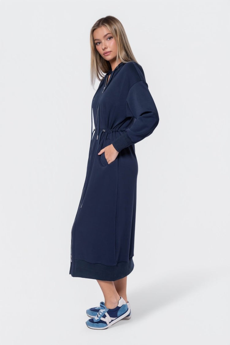 Mina Dress 50" (navy) M view 3 (dress) - mina dress navy, navy dress white uniform change date, navy dr - shop at us.meeeshop
