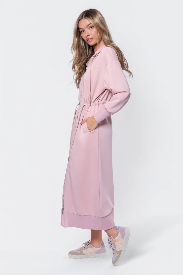 Mina Dress 50" (pink Blush) M view 3 (dress) - mina hasan pink dress, mina kashif pink dress, twice min - shop at us.meeeshop