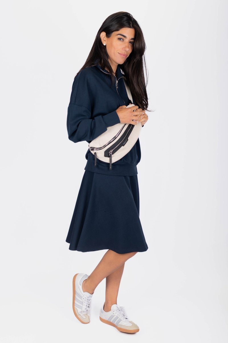 Mina Swing Skirt 23" (navy) XS (skirt) - mini swing skirt, black mini swing skirt, mini skirt price - shop at us.meeeshop