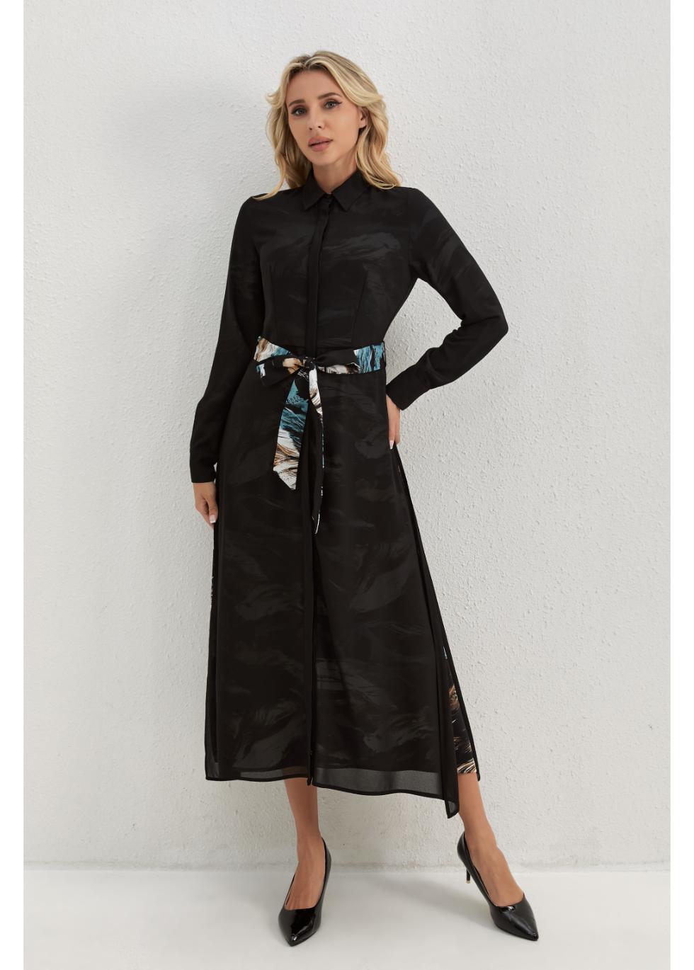 Mirage Petal Midi Dress in L view 4 - Petal Mirage Outfit