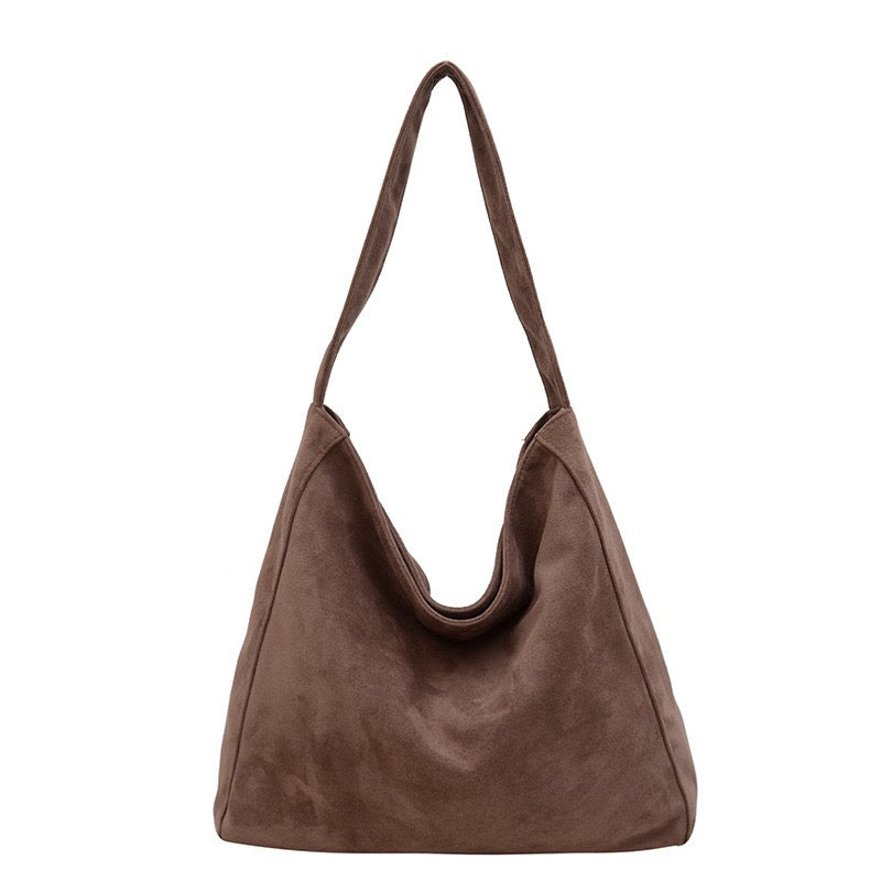Miranda Oversize Suede Hobo Carryall Shoulder Bag view 11