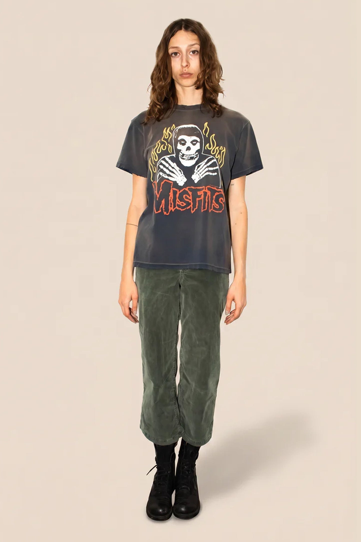 Misfits Crimson Ghost Tee in Navy (top)