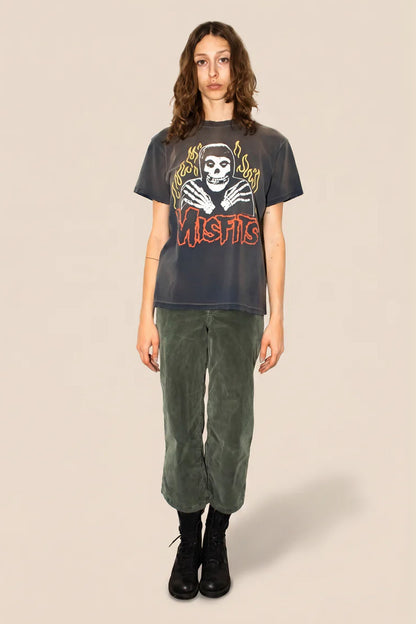 Misfits Crimson Ghost Tee in Navy (top)