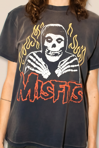 Misfits Crimson Ghost Tee in Navy view 2 (top)