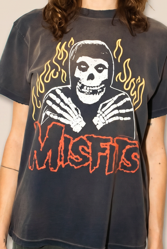 Misfits Crimson Ghost Tee in Navy view 2 (top)