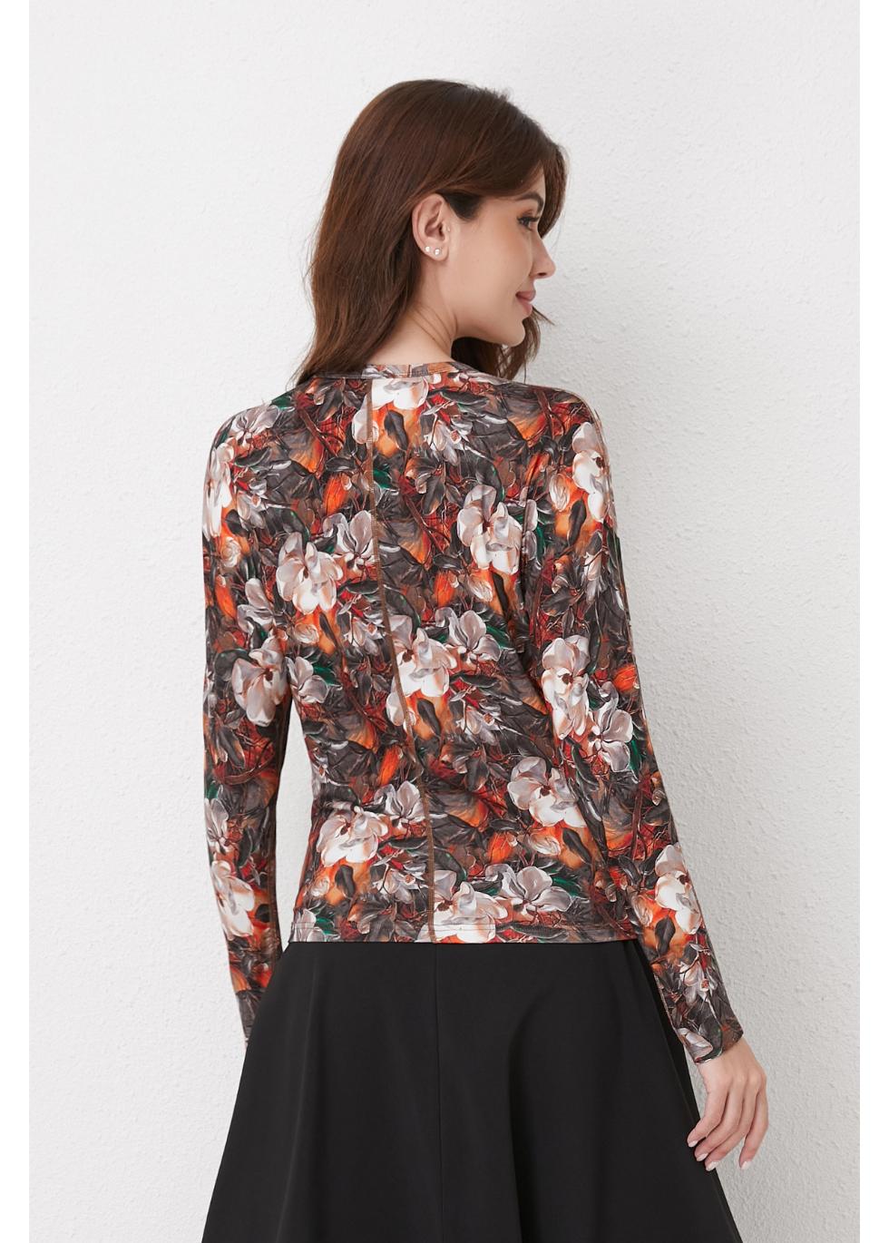 Missfinchnyc Autumn Bloom Knit Top in M view 3 - Fall Wardrobe Essential - Autumn Top