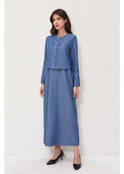 Missfinchnyc Denim Grace Two-piece Set in S view 2 - Vita Grace Denim Set (bottom)