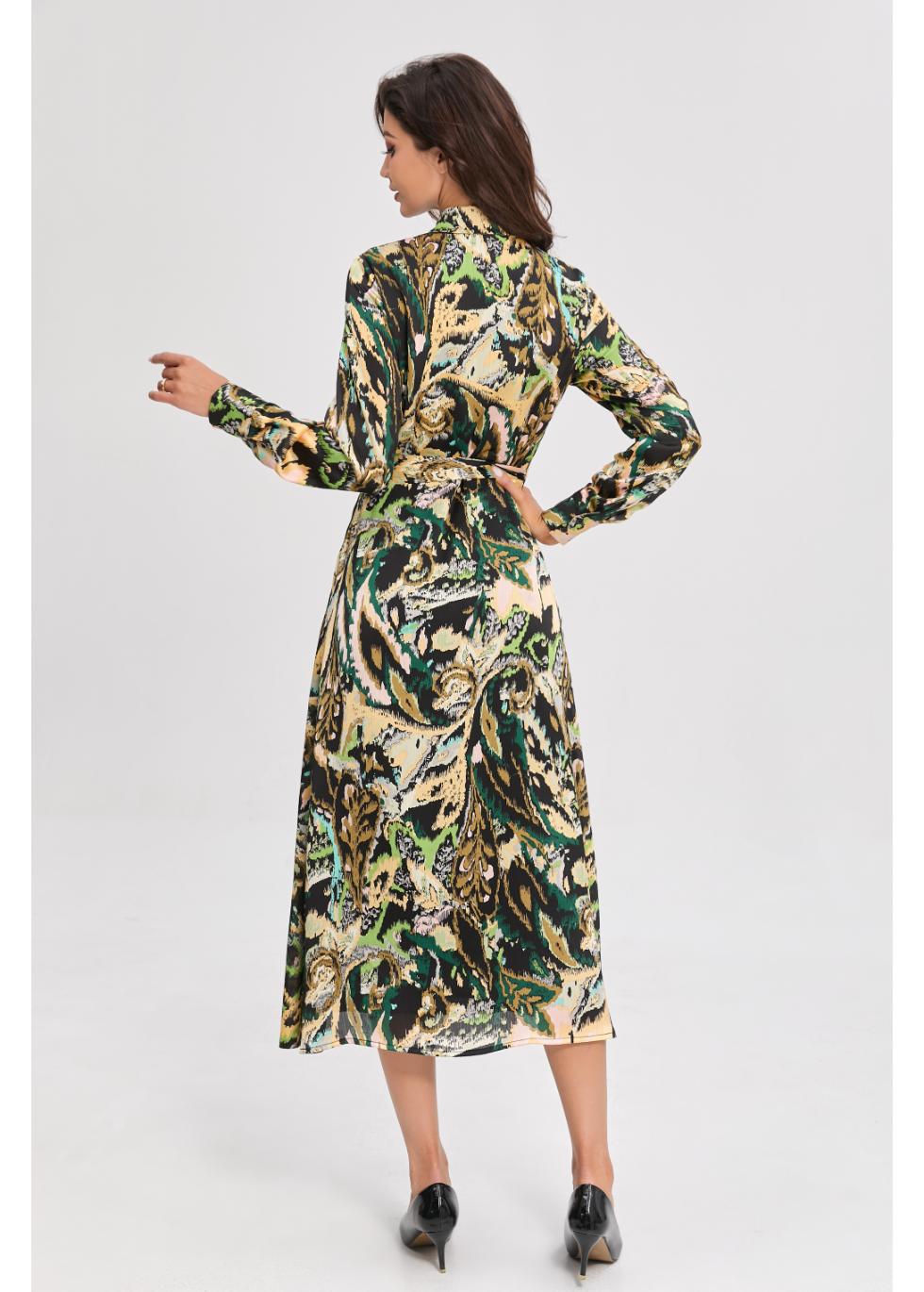 Missfinchnyc Emerald Mirage Midi Dress in XL view 5 - Albina Dyla Emerald Mirage Dress