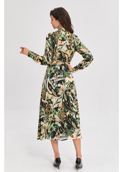 Missfinchnyc Emerald Mirage Midi Dress in XL view 5 - Albina Dyla Emerald Mirage Dress
