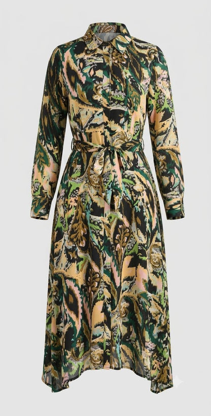 Missfinchnyc Emerald Mirage Midi Dress in XS - Albina Dyla Emerald Mirage Dress