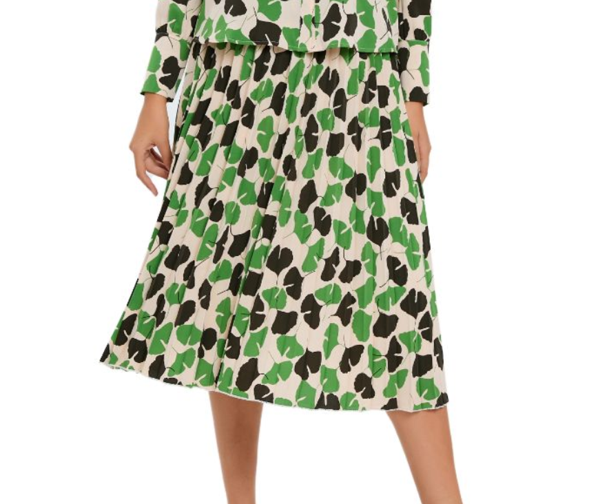 Missfinchnyc Floral Green Skirt in XS - Floral Green Skirt Outfit