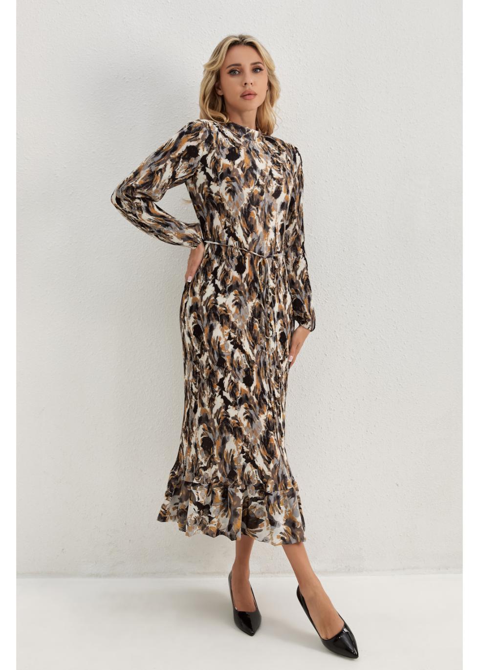 Missfinchnyc Golden Feather Midi Dress view 6 - Golden Feather Dress Halloween