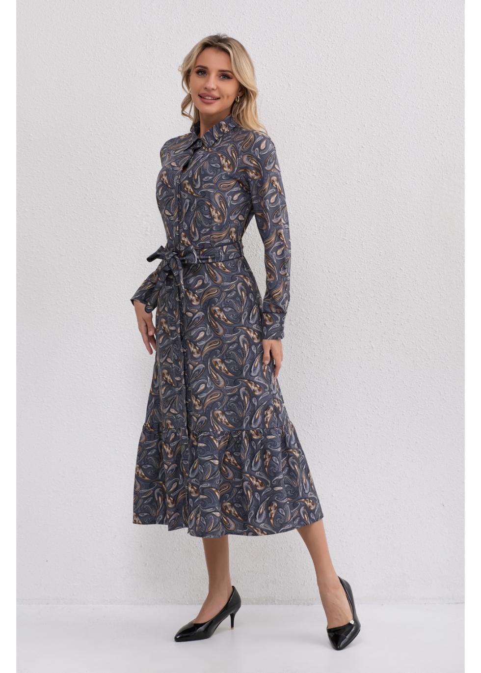 Missfinchnyc Paisley Charm Midi Dress in L view 4