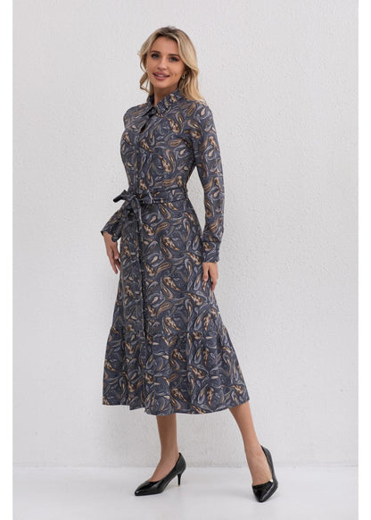 Missfinchnyc Paisley Charm Midi Dress in L view 4