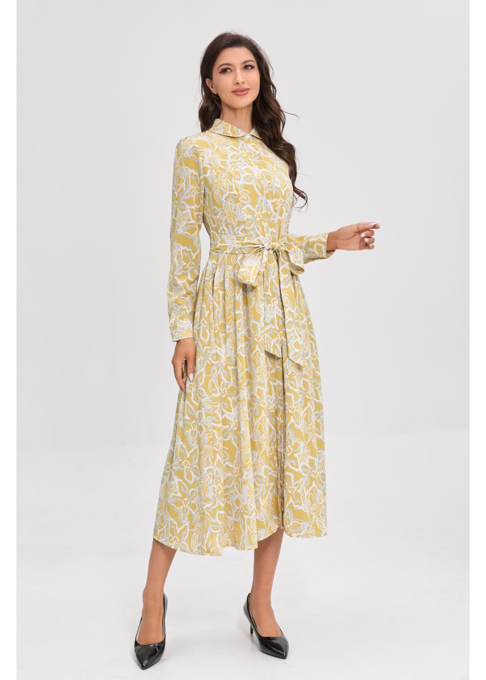 Missfinchnyc Sunbloom Midi Dress in XS