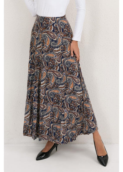 Missfinchnyc Tapestry Bloom Midi Skirt in S view 2 (dress)
