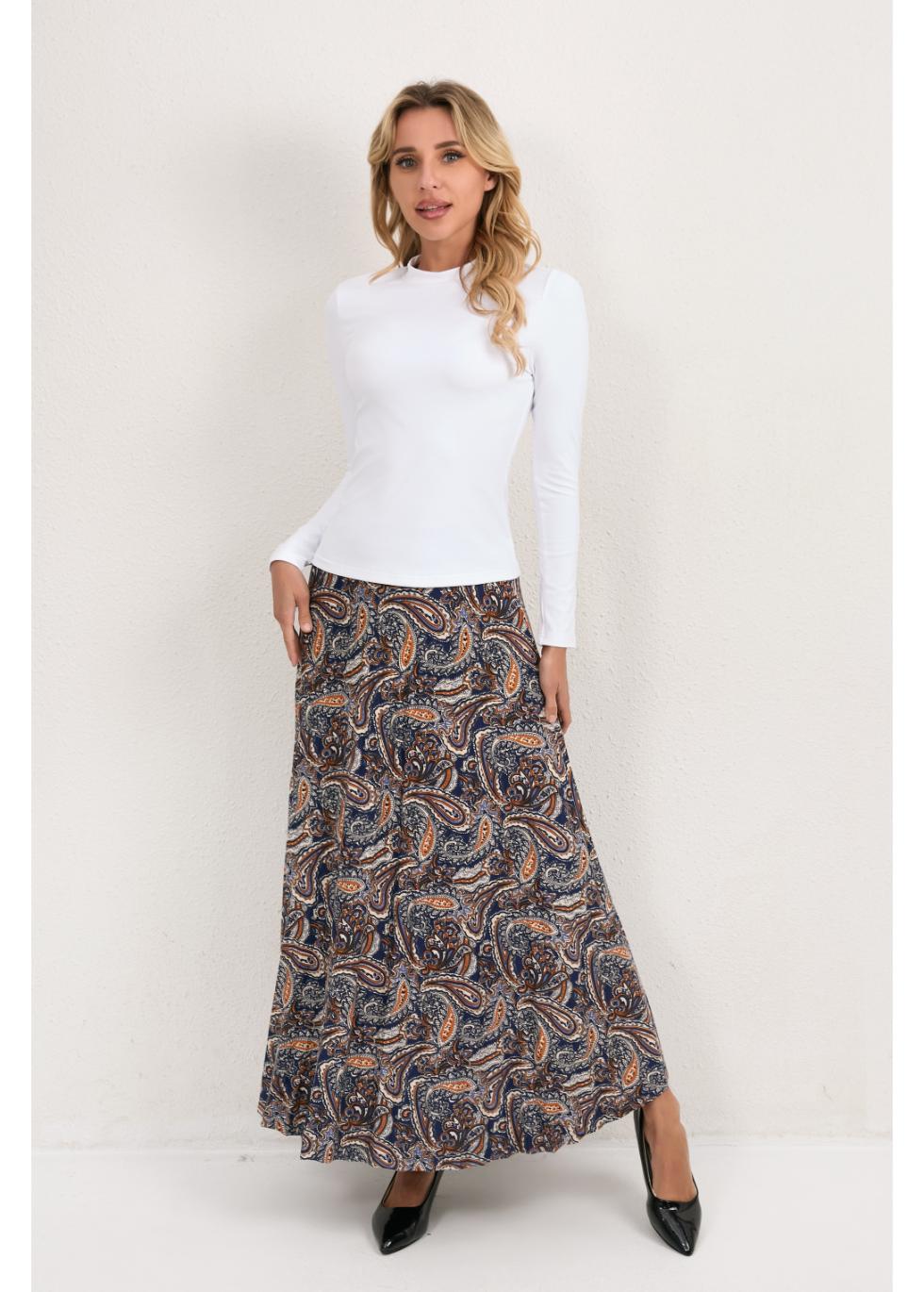 Missfinchnyc Tapestry Bloom Midi Skirt in XL view 5 (dress)