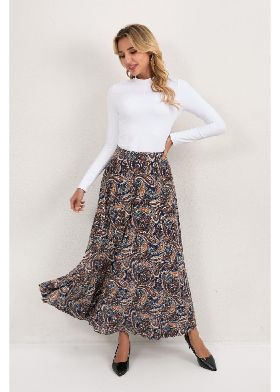Missfinchnyc Tapestry Bloom Midi Skirt view 6 (dress)
