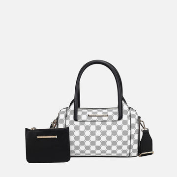 Mkf Collection by Mia K. - Adhara Shoulder Bag with Pouch in Black - Mkf Collection Bags