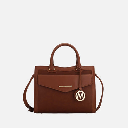 Mkf Collection by Mia K. - Alyssa Shoulder Bag in Burgundy view 8 - Mkf Collection Bags