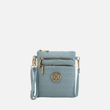 Mkf Collection by Mia K. - Andrea Signature Crossbody Bag in Wine - Mkf Collection Crossbody Bags