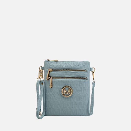 Mkf Collection by Mia K. - Andrea Signature Crossbody Bag in Wine - Mkf Collection Crossbody Bags