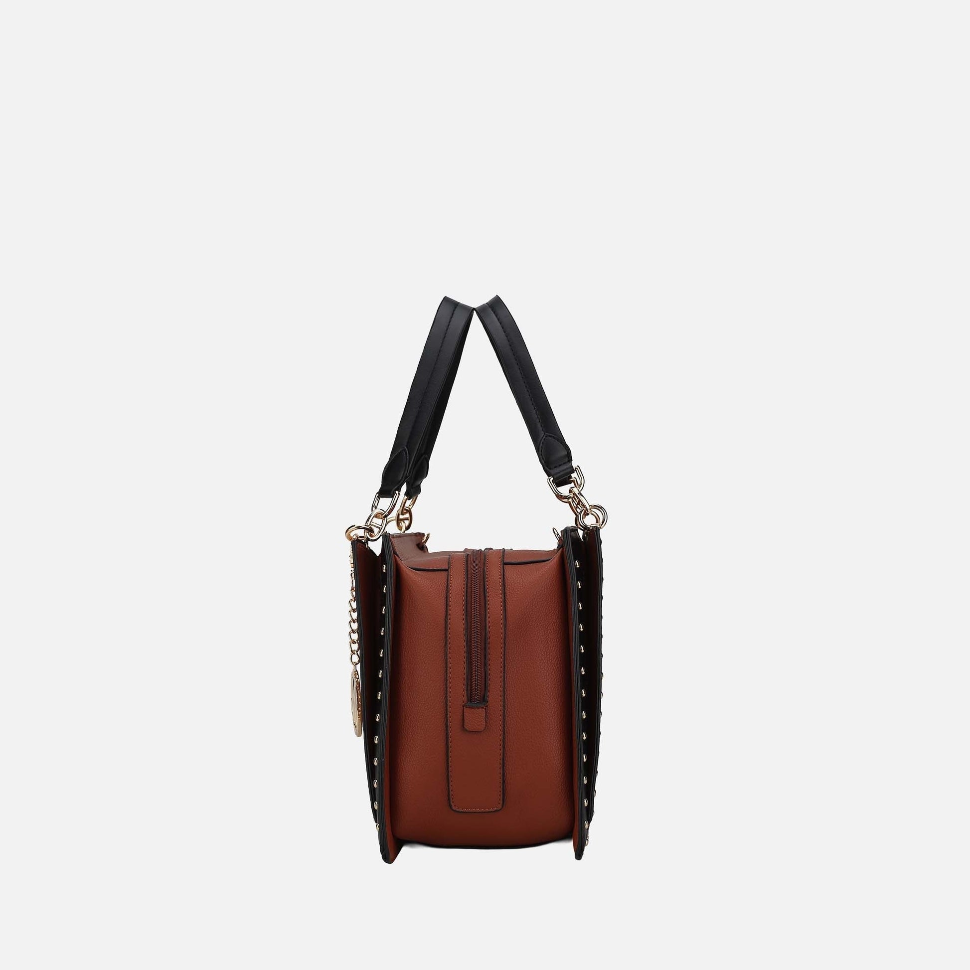 Mkf Collection by Mia K. - Aubrey Shoulder Bag in Coffee view 4 - Mkf Collection Bags